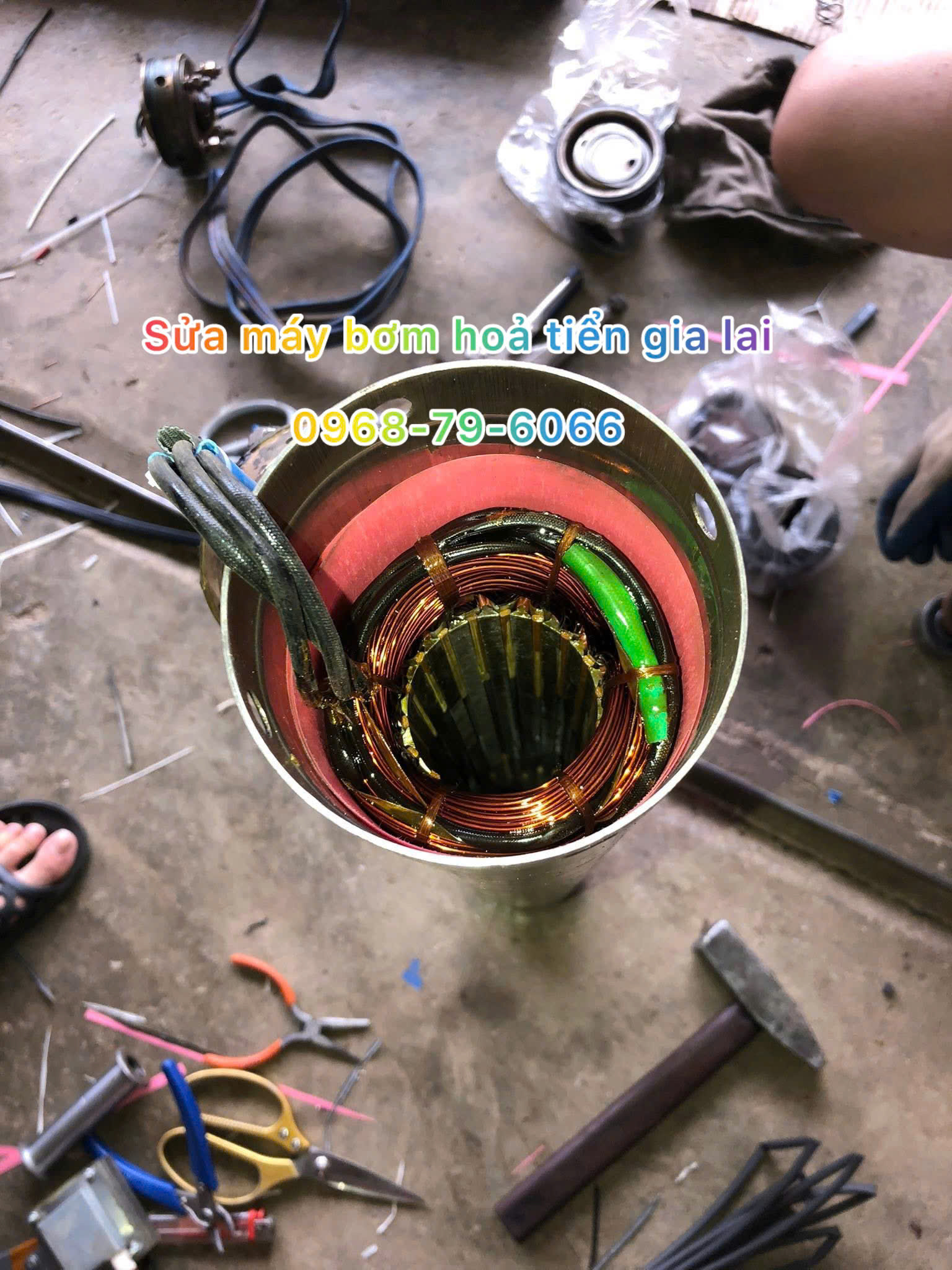 sửa chửa máy bơm giếng tại nhà gia lai