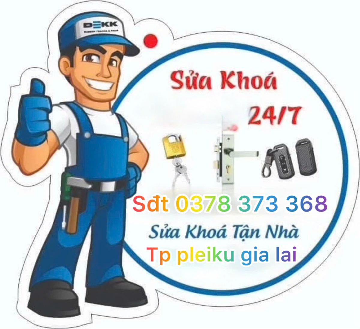 Làm khóa tại Pleiku Gia Lai - 0378.373.368