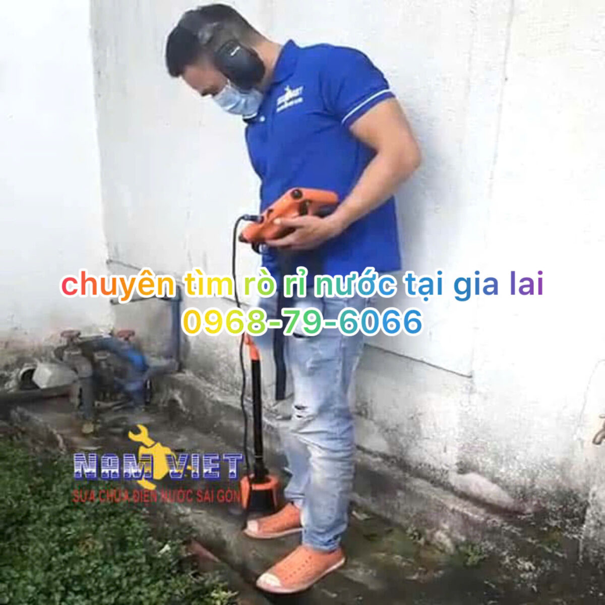Siêu âm ống nước âm tường tại Gia Lai